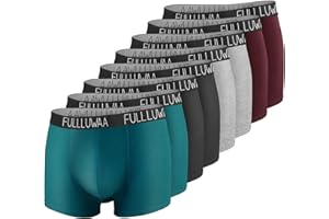 Fullluwaa Bokserki męskie, 8 sztuk, Szorty męskie, Szorty vintage, Bokserki, Bielizna S-4XL