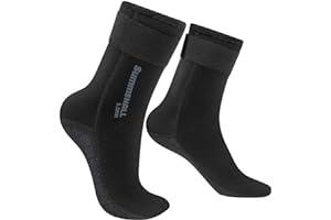 SUMMSHALL Skarpety neoprenowe 3 mm, skarpety do nurkowania termiczne antypoślizgowe płetwy skarpety dla mężczyzn kobiet skarpety surfingowe do pływania żeglowania kajakarstwa sportów wodnych snorkelingu