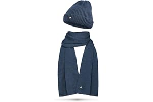 NYTTED® Merino Mütze und Schal Set für Damen & Herren | Made in Germany | 100% Feinste Merinowolle | Kuschelig Weiches & Warmes Set