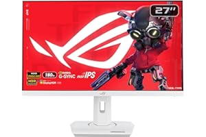 ASUS ROG Strix XG27ACS-W 27" monitor do gier 2560x1440, 180Hz, 1ms (GTG), Fast IPS, Extreme Low Motion Blur Sync, G-Sync, DisplayWidget Center, USB Type-C, HDR, Bia?y