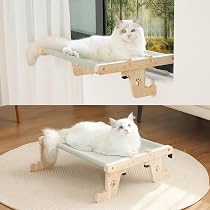 Panier Hamac Suspendu Pour Chat - Imitation Rotin Brun, Nid Confortable Pour Chatons, Gain De Place, Pour Intérieur - 7