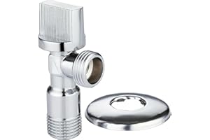 TOPOLENASHOP Valvola Angolare 3/4" per Lavatrice e Lavello – Rubinetto Sottolavabo a 90° in Ottone per Bagno, Cucina, Bar, Impianti Idraulici Domestici – Valvola di Arresto Resistente e Compatta 681439