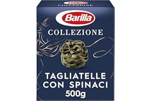 ‎BARILLA Barilla Durum Wheat Pasta Collezione Tagliatelle con Spinaci, (1 x 500 g)