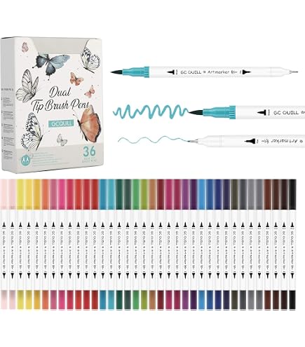 STAEDTLER Aquarell 3001-57 - Pennarelli A Doppia Fibra, Design Journey, Punta Fine E Punta Flessibile, Acquerellabile, 10 Pennarelli Verde Oliva