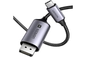 UGREEN USB C auf DisplayPort 1.4 Kabel 8K 60Hz 30Hz 4K 240Hz 144Hz HDR VRR Thunderbolt 4 3 DP1.4 Kabel kompatibel mit iPhone 17 MacBook Pro Air M2 Mac mini M4 iPad Pro Air 5 Surface Pro 8(2M)