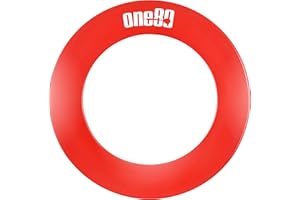 ‎ONE80 ONE80 Dartboard Surround Catchring für Dartscheibe Auffangring Einteilig Rund