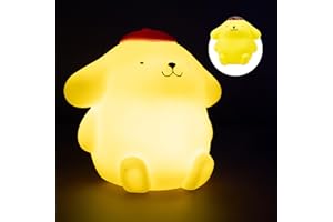 Blue Sky Studios Hello Kitty, lampada con controllo tattile per camera da letto delle ragazze, graziosa decorazione da scrivania Kawaii, regalo da collezione - Pompompurin