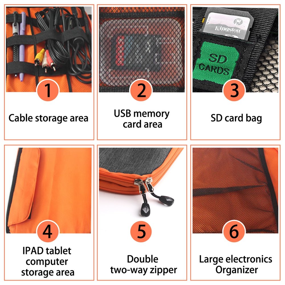 Sac-de-Rangement-de-cbles-pour-Un-Transport-Facile-Double-Couche-pour-adaptateurs-Cartes-mmoire-cbles-USB-et-banques-dalimentation