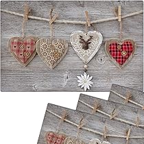 Matches21 Lot De 8 Sets De Table Aspect Bois Motif Planches