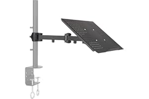 ALLCAM Steel Laptop Tray or Tablet Tray attachment with adjustable arm for 35mm pole or Monitor Stands MDM11S, MDM12D, MDM12Q