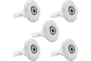 SHOWINGO Adjustable Cluster Storm Internal Directional Jet - 212-1549-STS Jacuzzi Jets for Bathtub hot tub Jets Replacements（5PC）