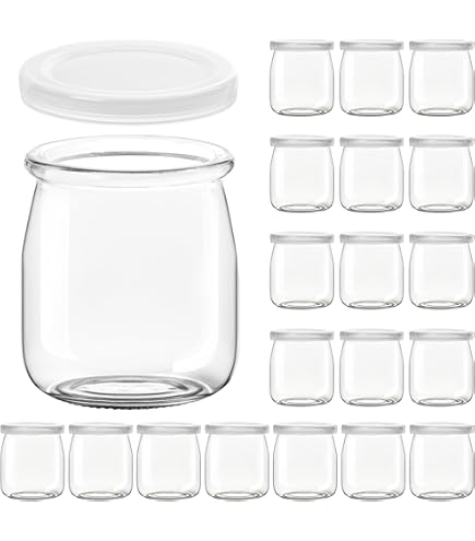 Vasetti Yogurt In Vetro Bob 125g - 12 Pezzi Con Coperchi Ermetici, Fabbricazione Francese - Foto 7