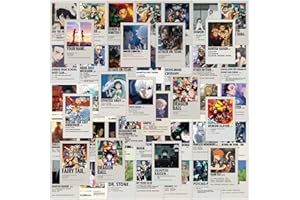 Tacomexi Anime Estetica Sticker Wall Collage Kit 50 PCS Anime Room Decor 4.5x6 cm Piccolo Anime Poster Immagini Collage Manga Kit