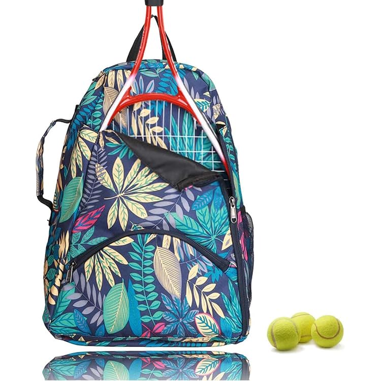 Sac à Dos Sport Grand Volume 36x20x52 Cm – Compartiment Raquettes, Poche à Chaussures – Tissu Oxford, Réglable