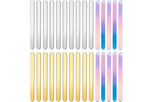 EULAPGOE 30 Pezzi Bastoncini Acrilici Riutilizzabili per Ghiaccioli, Bastoncini Acrilici A Specchio, Piccoli Bastoncini Ice Cake Pop