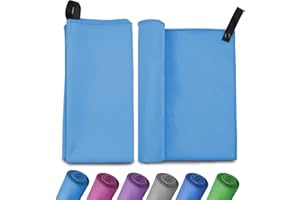 INVOOL Ręcznik z mikrofibry - Szybkoschnacy Chłonny Kompaktowy ręcznik plażowy, bardzo chłonny ręczniki sportowe, idealny do podróży, na zewnątrz, na plażę, kemping