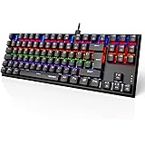 TECKNET Mechanical Gaming Keyboard 88 Keys Full Anti-ghosting Mechanical Keyboard,Customizable LED Backlit Ideal for Gamers a