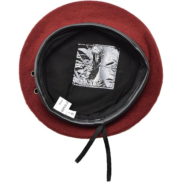 Béret Militaire Parachutiste – Laine Noire, Taille Unique, Homme, Neuf