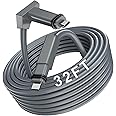 HanCenDa Starlink Cable 32FT/10M for Starlink Rectangular Satellite V2, Waterproof Replacement Extension Cable for Starlink Internet Kit Satellite V2 with Stable and Fast Connection - Grey