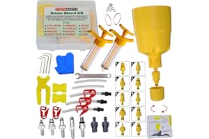 CYCEARTH Kit de Purge d'huile de Frein à Disque hydraulique pour Tous Les Freins Shimano, SRAM, Aid, Tektro, Magura, Hayes, Outil de réparation de Freins de vélo