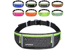 WATMHHJQ Marsupio da Corsa per Cellulare, Impermeabile, per Escursioni, Fitness, Viaggi, Corsa, Pocking, Accessori (grigio)