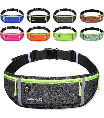 Cintura Da Corsa Ardent Endurance &ndash; Marsupio Porta Telefono In Neoprene Nero, 3 Tasche, Regolabile