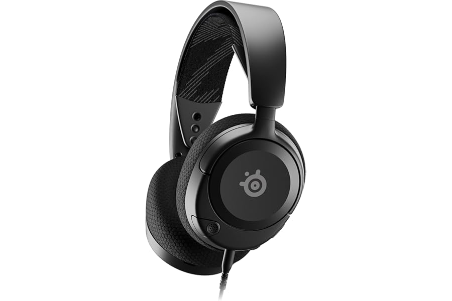 SteelSeries Arctis Nova 1 - Cascos Gaming Con Cable Multisistema - Controladores Hi-Fi - Audio espacial 360° - Almohadillas d