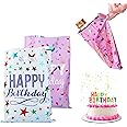 Guddy Bags - 20 PCS Small Gift Bags For Boys And Girls - Party Returns - Foil - Medium Size (White & Pink)