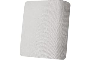 CHELZEN Stretch Sofa Seat Cushion Cover, Fitted Sofa Cushion Slipcovers, Couch Cushion Covers, Replacement for Individual Cushion Furniture Protector (1 Seater, Silver Gray)