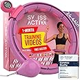 Swiss Activa+ Infinity Hoop with Weight Ball – 60-112 cm Smart Hula Hoop that Never Falls – Infinity Hoop – Fitness Hula Hoop – Fitness Hoop Hula Hoop with Ball –Smart Hoola Hoop