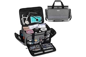 CURMIO Botiquín de Primeros Auxilios, Maleta de Primeros Auxilios, Bolsa para Emergencias, Multiusos, Ligero, Sola Bolsa, Gris