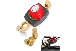 PASLFC Batterie Trennschalter 12v mit Erhöhte Batteriepole, Batterietrennschalter12v-48v,Batteriehauptschalter,Trennschalter Wasserdicht,für Auto,Motorrad, Marine, Boat,Caravan,Yacht (A)