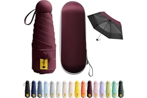 BEKKLPOU Mini Parapluie De Poche, Anti-UV, Léger, Compact, Facile à Transporter, Adapté à Diverses Occasions