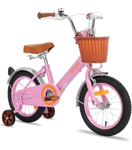 TOIMSA Stitch Kinderfahrrad 14 Zoll Für 4-6 Jahre - Blaues Disney Design