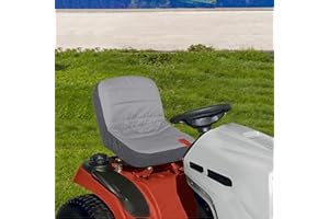 HUDHOWKS Lawn Mower Seat Cover Universal Lawnmower Seat Covers, Tractor Heavy Duty Seat Cover, Oxford Durable Waterproof Tractor Seat Cover, Protective Seat Cover for Ride-On Lawnmowers, Easy to Install