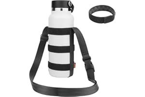 Desing Wish Portabidon Bicicleta Sin Tornillos Porta Bidones para Bici MTB Funda Neopreno Botella Portabotellas Bicicleta Soporte Botella Bicicleta con Bolsillo de Malla y Correas de Hombro