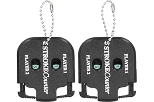 Drfeify 2 sztuki licznika wyników, przenośny mini licznik wyników z łańcuchem do kluczy, akcesoria do treningu części mocujących