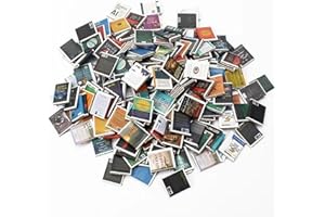 PHIOMUUE 100pcs Mini Brands Books Miniature Dollhouse Accessories - Tiny Mini Books for Anxiety Bookshelf, Mini Things, Miniature Things, Dollhouse Miniatures & DIY Craft Decor