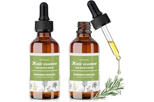 SACEMONTIC 4oz Huile de romarin pour cheveux, rosemary mint oil pour hommes femmes 2 x 600ml, sérum de cuir chevelu à la menthe, romarin cheveux pour une croissance saine des cheveux