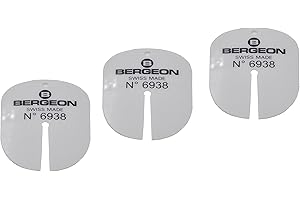 CROWNAL Bergeon 6938 - Juego de 3 hojas de plástico para protección de esferas