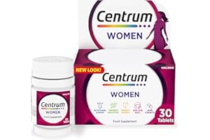 Centrum Women Tablets Multivitamin & Mineral Supplements, with 23 essential nutrients including vitamin D, C, and Iron, 30 ct