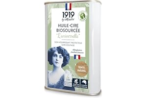 1919 BY MAULER - Huile Cire « L'Universelle » - Incolore - 500ml - Huile de soin anti-tache pour meuble et bois intérieur