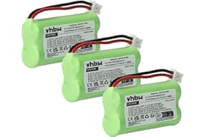 vhbw 3X NiMH batería 700mAh (2.4V) para teléfono Fijo inalámbrico Siemens Gigaset A260 Trio, A265, A345 y V30145-K1310-X359, V30145-K1310-X383.