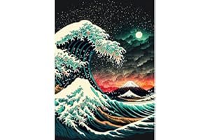 LWZAYS Diamond Art Kits for Adults, 5D Diamond Painting Kits for Adults, Wave Diamond Art Kits for Adults, Gem Art Kits for Adults, Crystal Art Kits for Adults for Home Wall Decor (30x40cm)