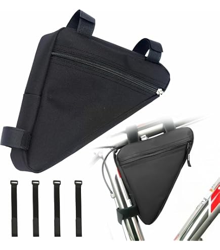 Sacoche De Cadre étanche Pour Vélo - Pochette De Rangement Triangle Pour Outils, Téléphone, VTT