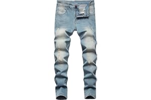 SEAUR - Ragazzo Jeans Bambini Denim Pantaloni Ragazzo Skinny Stretch Jeans Casual Slim Fit Pantaloni Età 6-14 Anni