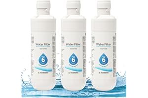 DASNTERED Refrigerador Water Filter para Reemplazo de Filtro de Agua Universal LG LT1000P, Carcasa de Filtro de Olor para Refrigerador y Congelador (3pc)