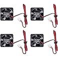 DEKD 12V 4pcs 30x30x10mm Plastic Low Noise DC Brushless Cooling Fan for 3D Printer Humidifier & Small Devices