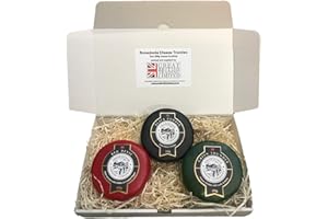 Snowdonia Cheese Company 3x Truckles Black Bomber Extra Mature Cheddar, Red Devil Red Leicester, Green Thunder Garlic & Herb Cheddar Gift Hamper From Great British Trading Limited