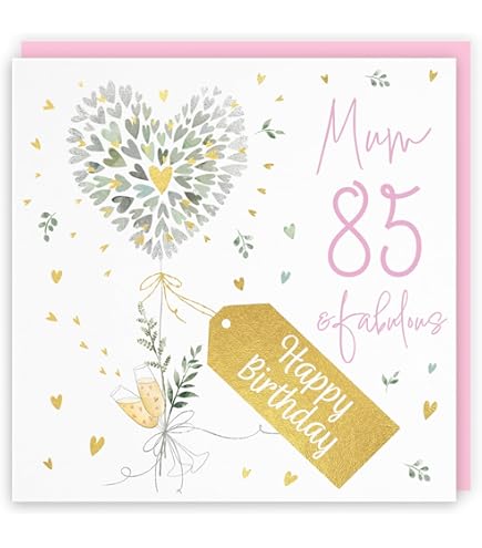 Personalised 85th Birthday Card For Her By Hope And Love - View #2